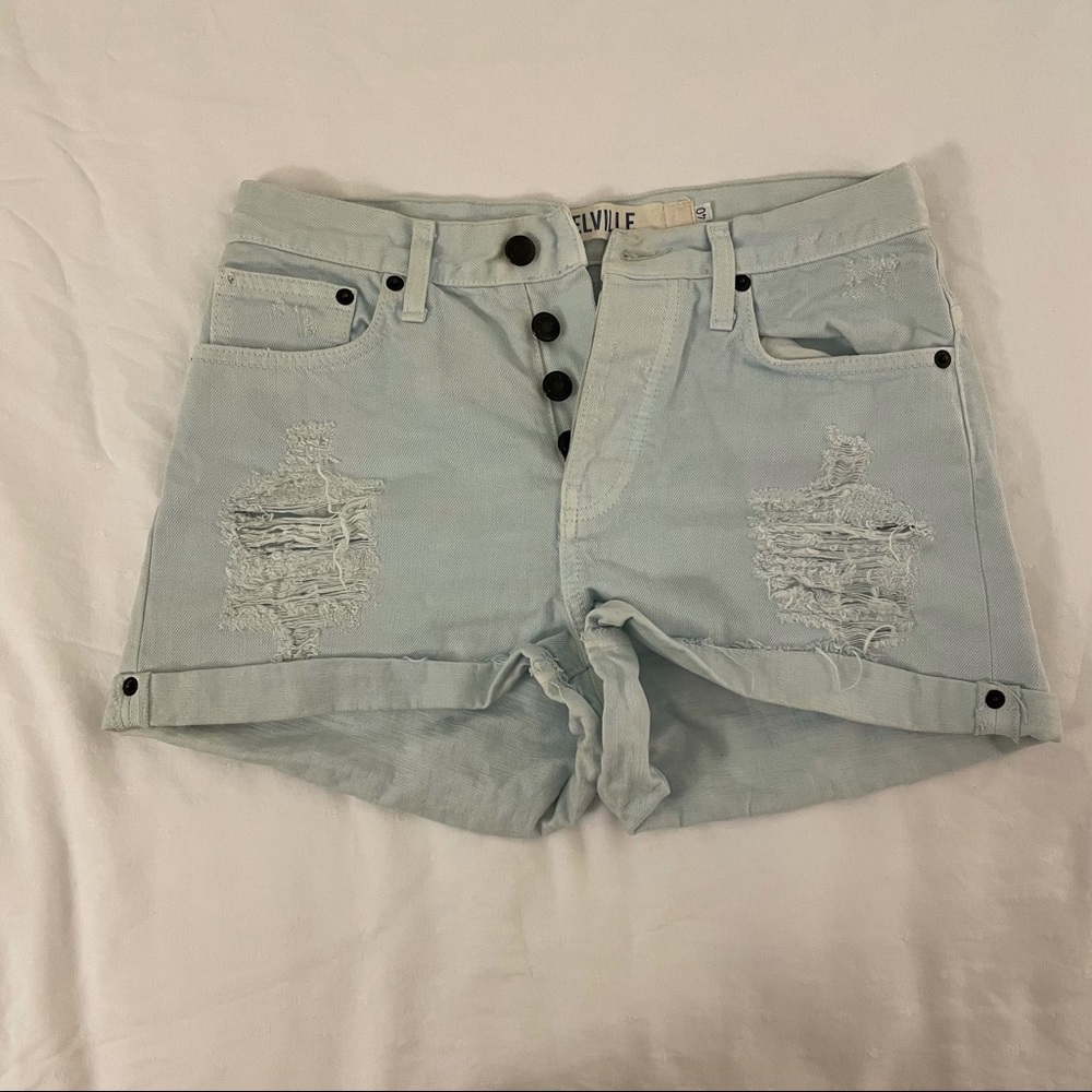 Brandy Melville Light Blue Denim Shorts